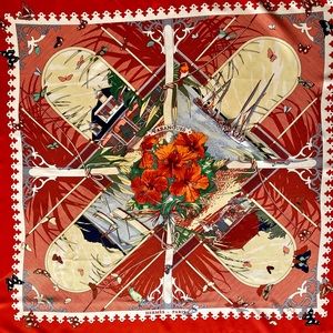 Hermès vintage silk scarf 36” x 36” excellent condition